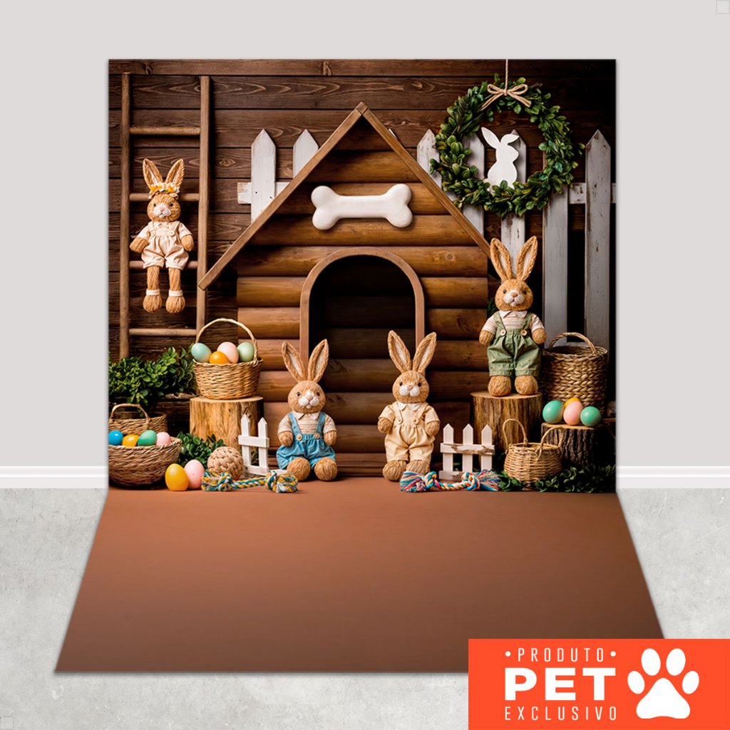 Fundo Fotográfico Pet Cenário Painel Páscoa Sublimado Em Tecido 1,20,x1,70m em Oferta na Shopee