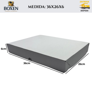 10 Caixas de Papelão Doce/Salgados Auto Montável (MELHOR PREÇO) - 36x26x6 em Oferta na Shopee