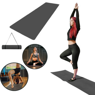 Tapete Yoga Mat 1,70mx55cmx5mm Pilates Ioga Academia Exercícios em Casa Ginástica Fitness