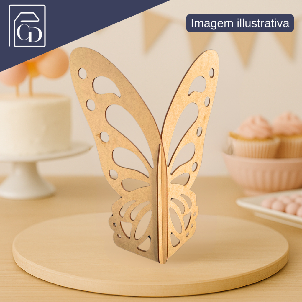 Kit 2 Borboletas Decorativas 20/30/40--50cm Decoração para Aniversário, Chá de Bebê e Jardim em Oferta na Shopee
