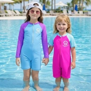 Macacão Infantil De Natação Importado,Praia ou Piscina Proteção UV 50+ Maiô Surf Menina e Menino Verão em Oferta na Shopee