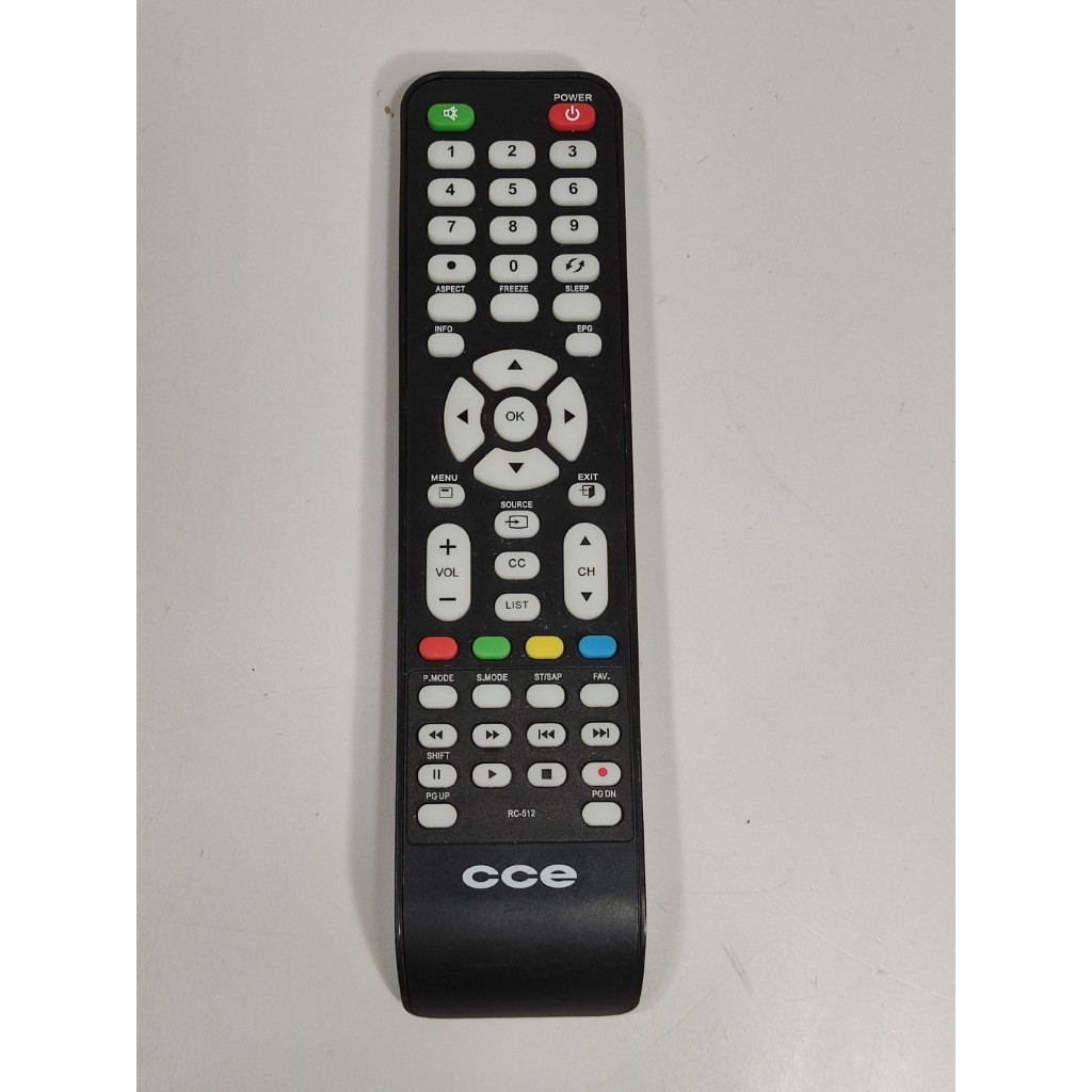 Controle Remoto Usado Original CCE TV Nbz Preto (Usado)