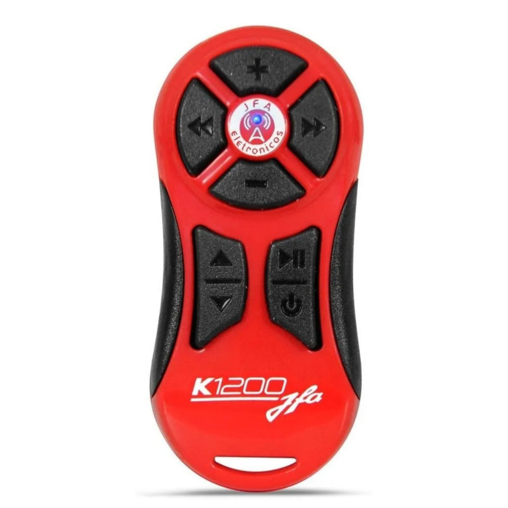 Controle Longa Distância Jfa K1200 Som Universal 8 Botões Vermelho em Oferta na Shopee