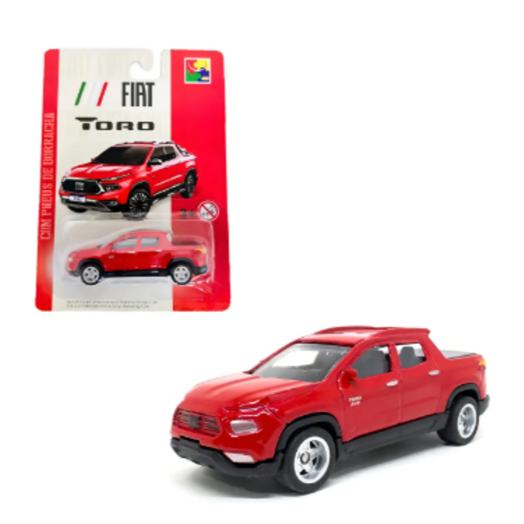 Veículo em Miniatura FIAT Toro Vermelho 1:64 CKS