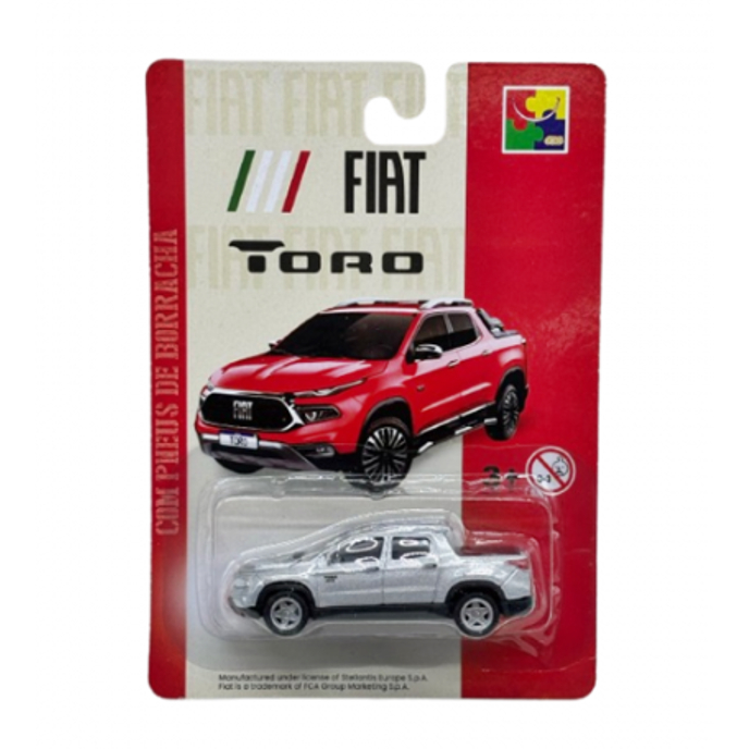 Veículo em Miniatura FIAT Toro Prata 1:64 CKS