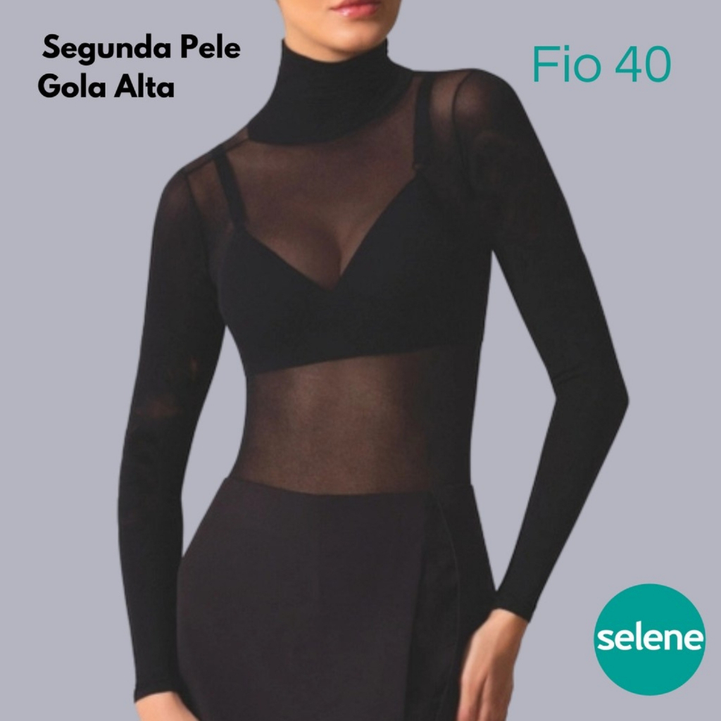 Segunda pele Selene 9900.001 Fio 40 Gola Alta T. Único