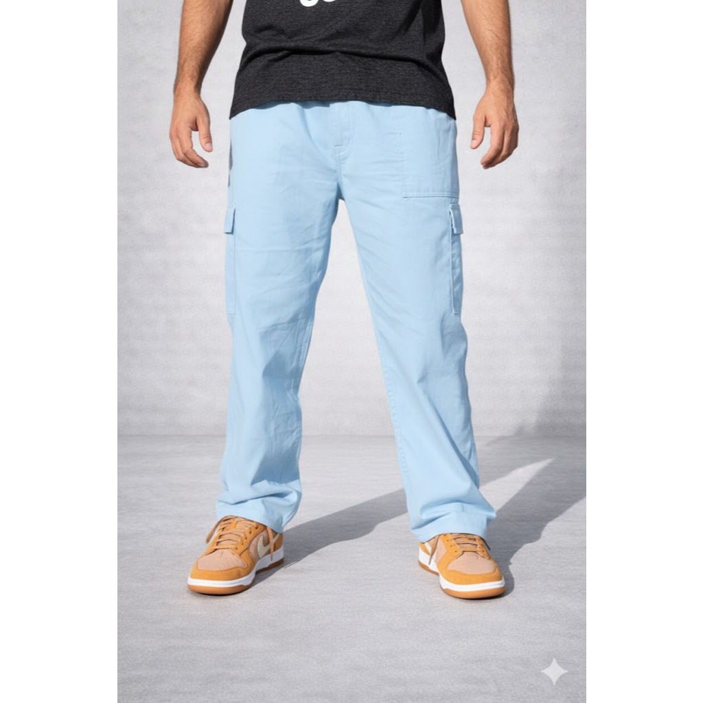 Calça Cargo Masculina Streetwear Jogger Larga Skate Promoção