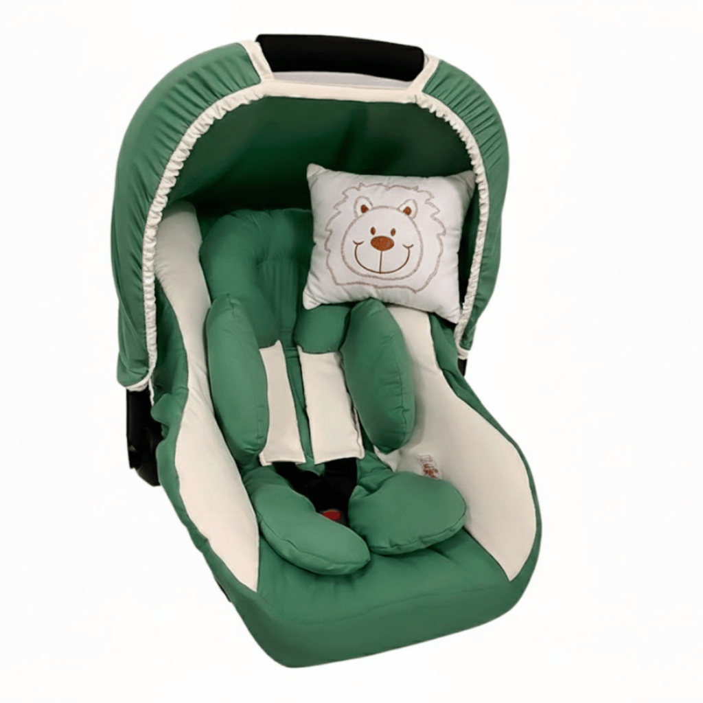 Capa para Bebê Conforto com Capota, Protetores de Cinto + Almofadinha