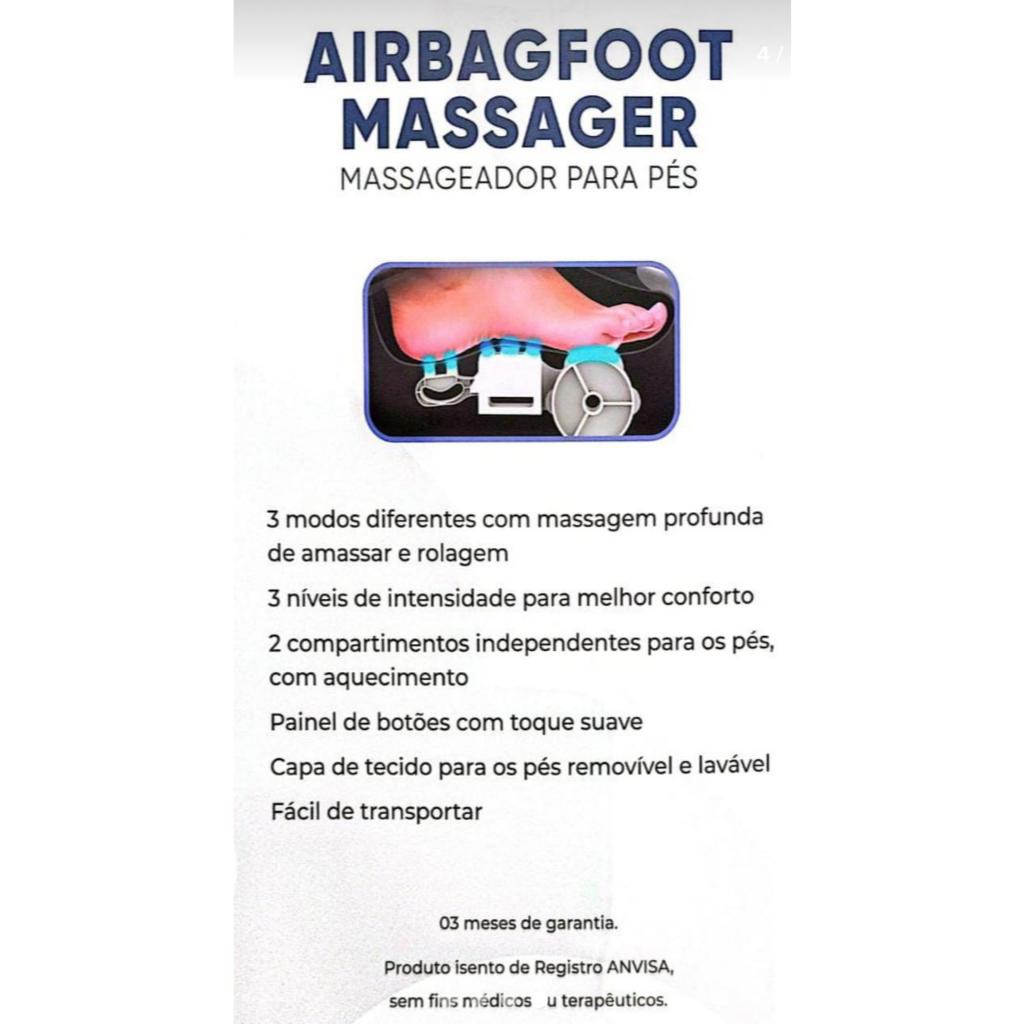 Massageador Para Pes Airbag Foot G-relax Shiatsu Supermedy — imagem 2 de 2