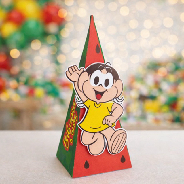 Pegue e Monte CAIXA PIRÂMIDE MAGALI/ PEGUE E MONTE - LEMBRANCINHAS PERSONALIZADAS - ANIVERSÁRIO 10-50