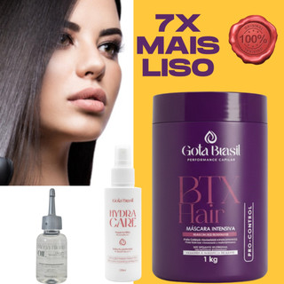 BTX Capilar sem formol não Arde Redutor de Volume Cabelo Afro Protetor Térmico Reparador  Pontas