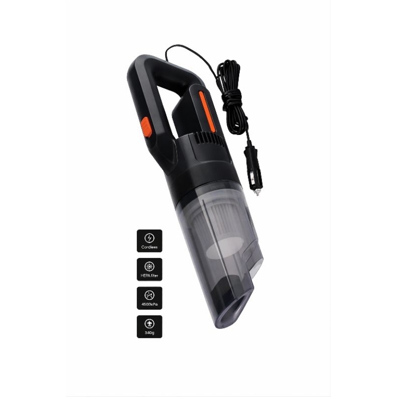 Aspirador de Pó Veicular Automotivo 12V Com 2 Opções de Bicos Universal