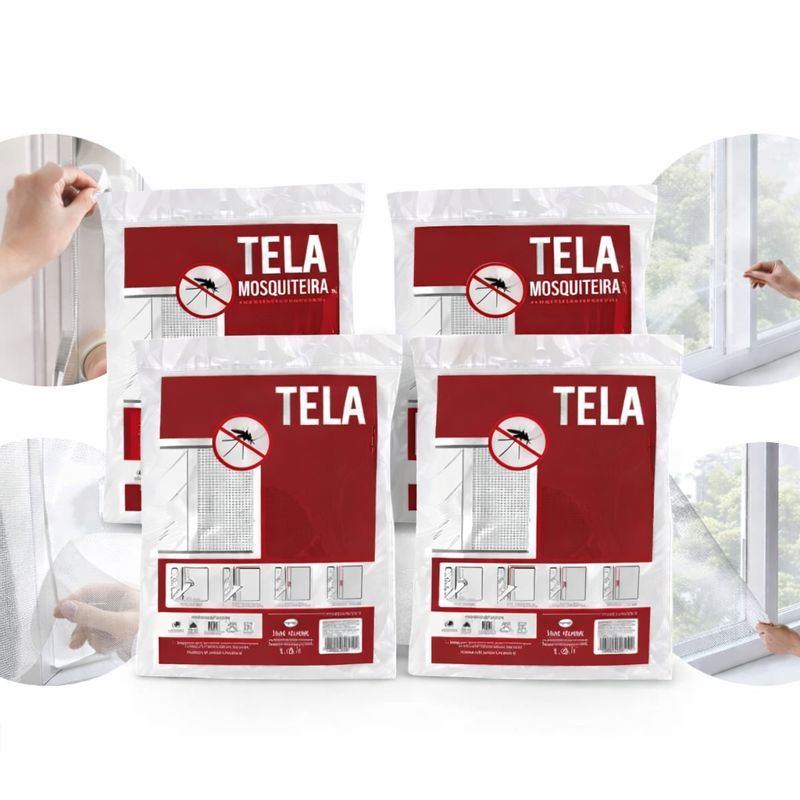 Tela Mosquiteira Janela Velcro Ajustável Anti Insetos em Oferta na Shopee