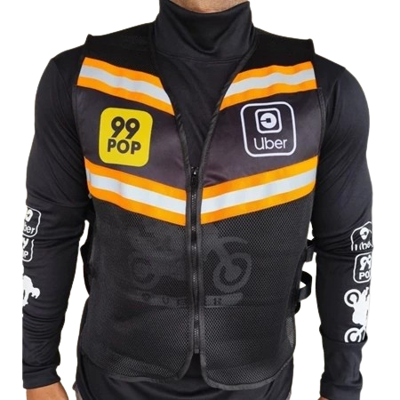 Colete Motociclista Refletivo Profissional Uber 99 Motoboy — imagem 2 de 2