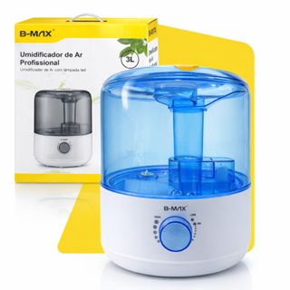 Umidificador de Ar Ultrassônico B-Max tanque de água grande de 3L desligamento automático em Oferta na Shopee