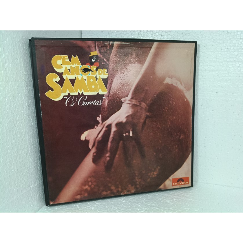 Box LP Vinil Os Caretas - Cem Anos De Samba (1975) Polydor (Triplo)