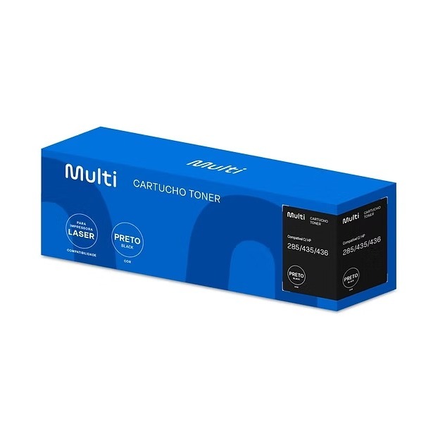 Cartucho Toner Black Para Impressora Laser 35A / 36A / 85A - CT301 - MULTI