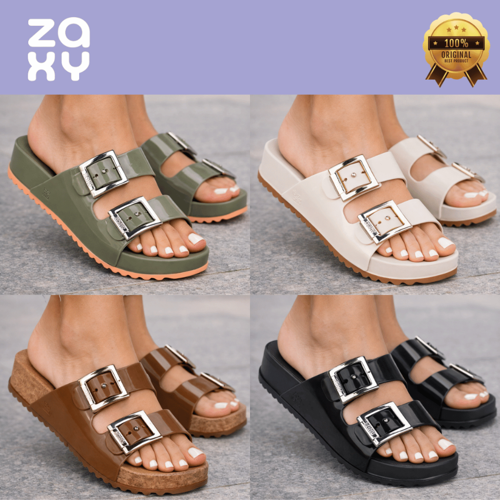 Sandália Zaxy Feminina Papete Partner Birken Fivela Slide Confortável Estilo Dia a Dia Original em Oferta na Shopee