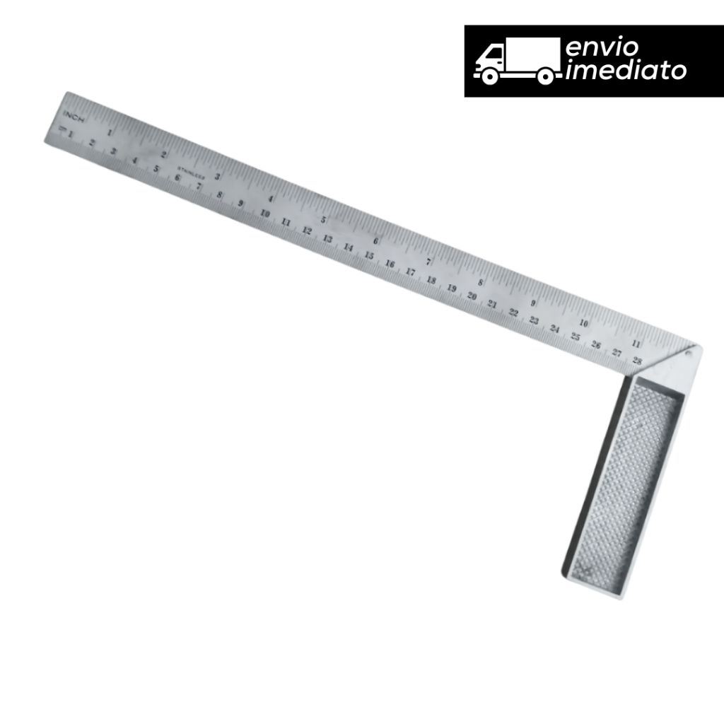 Esquadro de Aço Inox - 12 polegadas em Oferta na Shopee