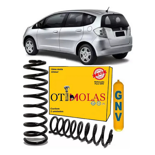 Par Mola Traseira Reforçada Gnv Honda Fit 2009 Até 2014 em Oferta na Shopee