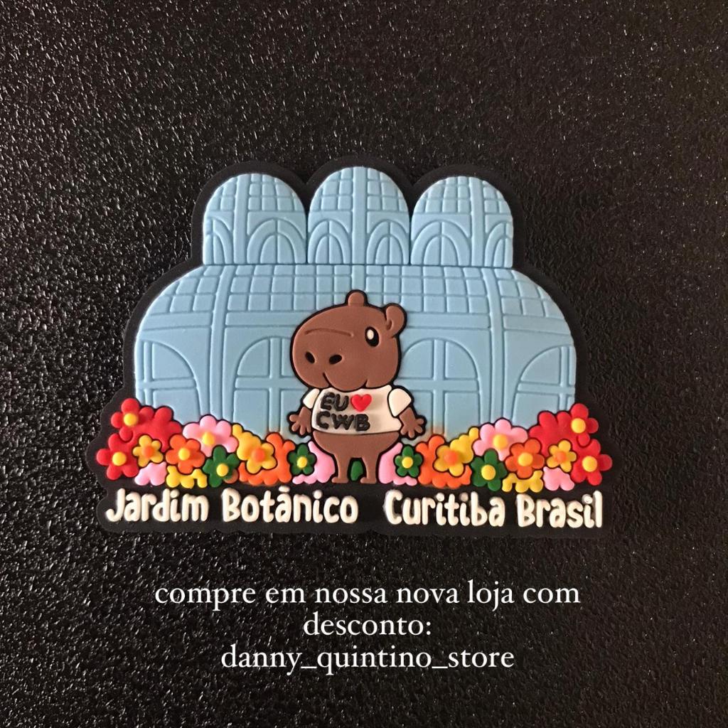 Ímã de geladeira emborrachado - CURITIBA / PR - Jardim Botânico em Oferta na Shopee