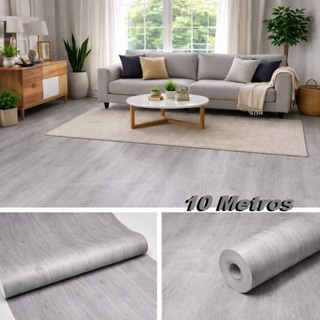 Piso Vinílico Autocolante Madeira Fosca 10 Metros Lavável Antimofo para Piso e Parede em Oferta na Shopee