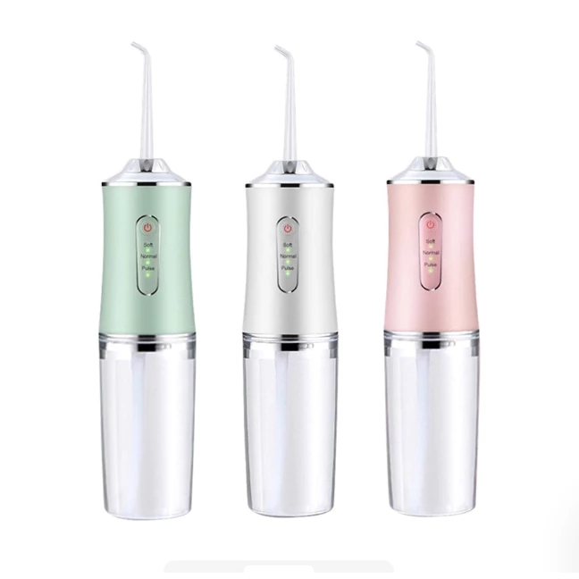 Irrigador Oral sem fio Carregavel IPX7 Prova D'agua Limpeza dentes boca 4 pontas Ajustavel