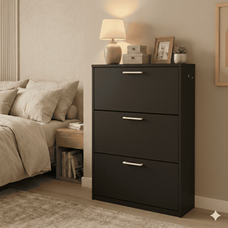 Sapateira Vertical 3 Portas Basculantes Organizador De Calçados Acomoda Até 20 Pares De Sapatos em Oferta na Shopee