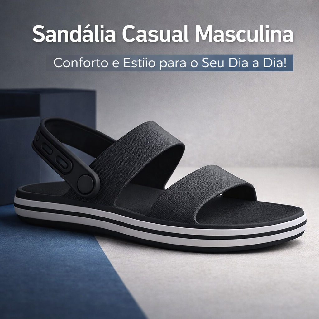 Sandália Masculina Confortável – Para Quem Busca Estilo e Suporte