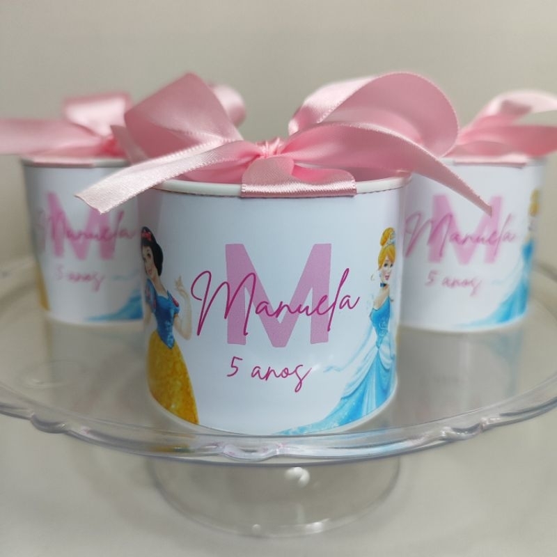 Kit tubolatas Personalizadas 5x6-PRINCESAS DISNEY -Lembrancinhas/ Maternidade/ Chá de bebê/Festa Infantil-DIVERSOS TEMAS