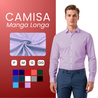 Camisa Social Masculina Slim Fit Premium Com Algodão Blusa Social Premium Camisa Masculin…
