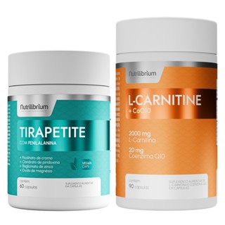 Kit Tirapetite Spirulina Cromo + L-Carnitina Coenzima Q10 Nutrilibrium em Oferta na Shopee