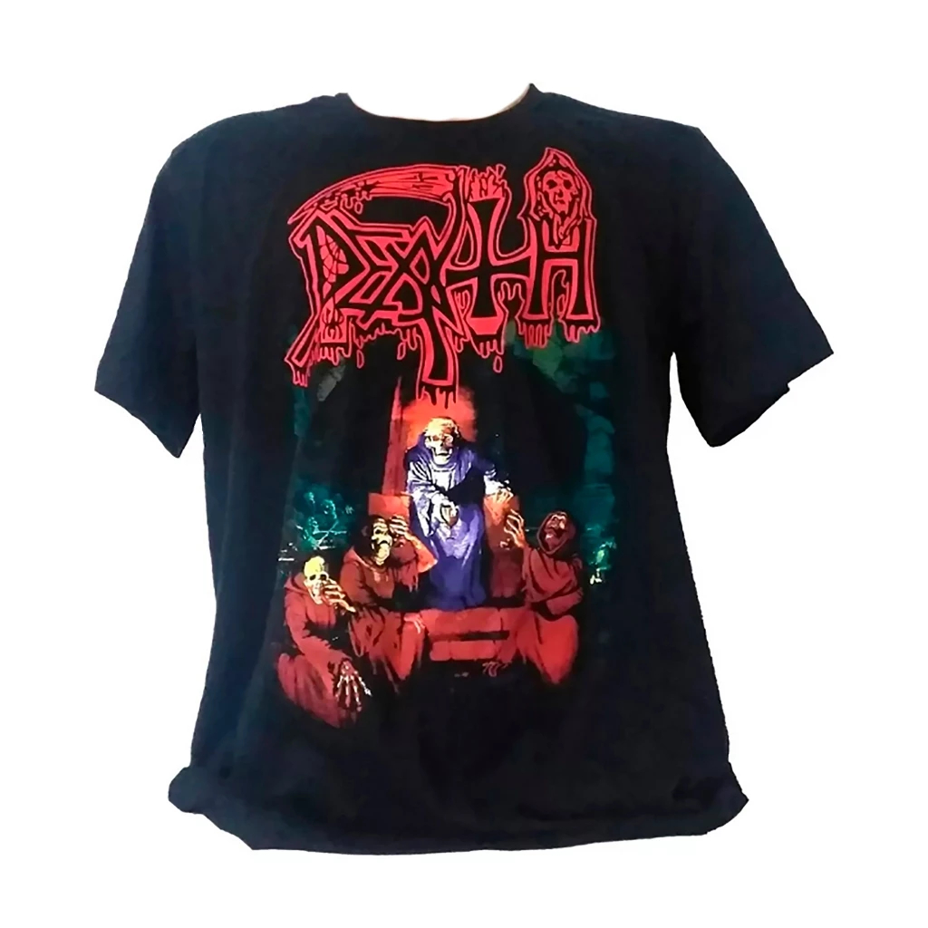 Camiseta  Death Scream Bloody Gore. Death Metal manga curta