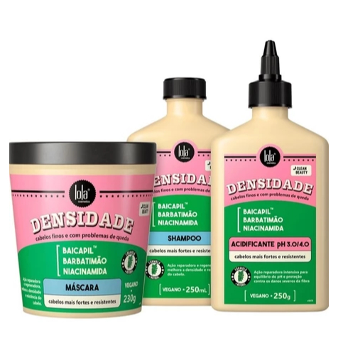 Kit Lola Densidade Shampoo, Máscara e Acidificante em Oferta na Shopee