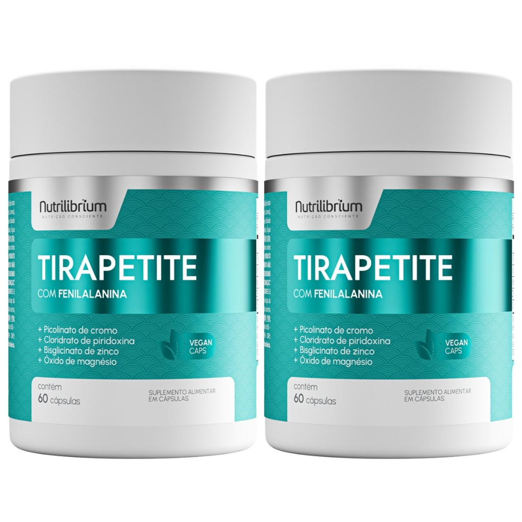 Kit 2x Tirapetite 60 Cápsulas - 2 Meses Nutrilibrium em Oferta na Shopee