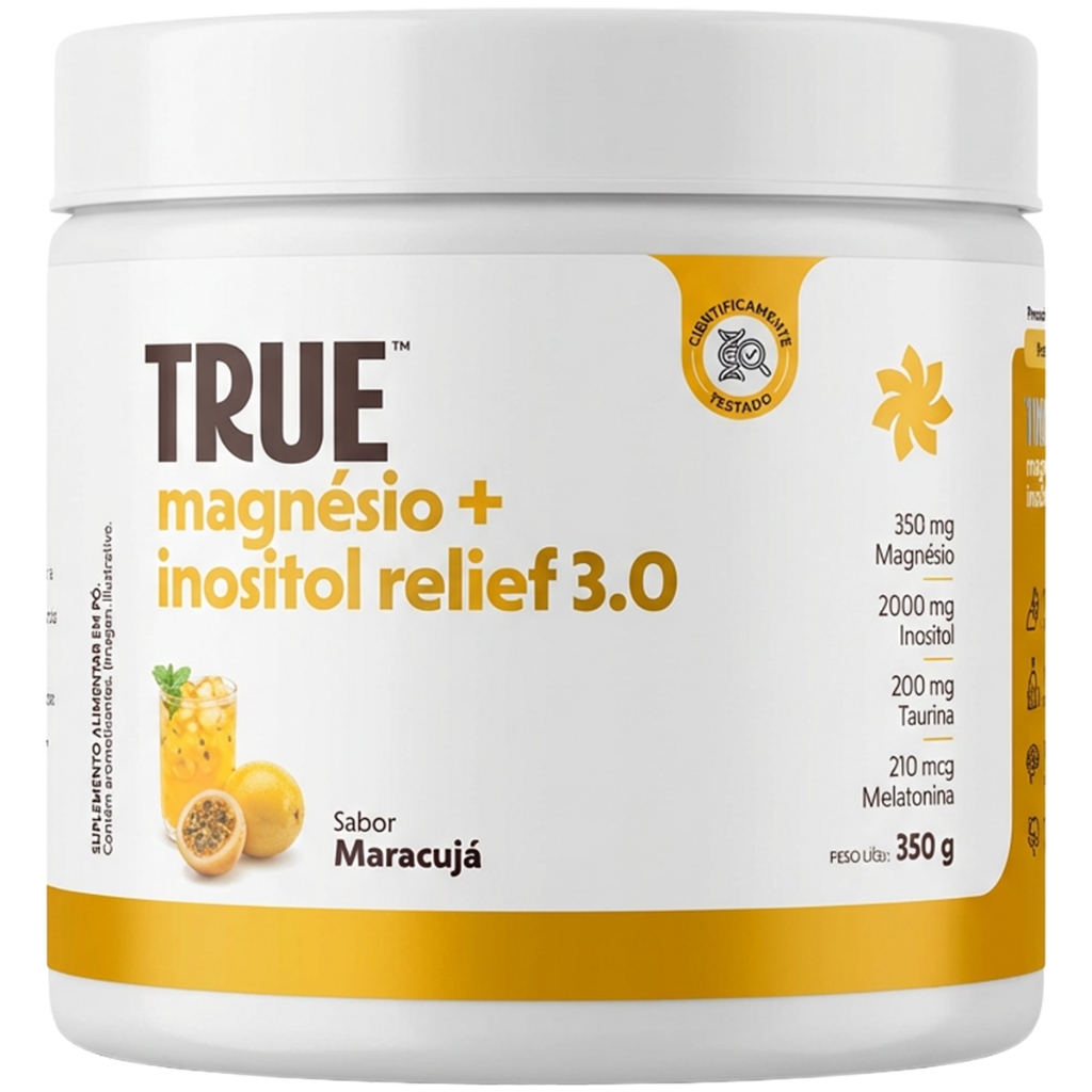 Magnésio + Inositol Relief 3.0 Maracujá 350g True Source	