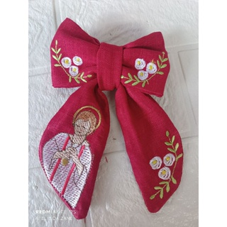 Laço pequeno de São Tarcísio padroeiro dos coroinhas tamanho 15x10 bordado em Oferta na Shopee