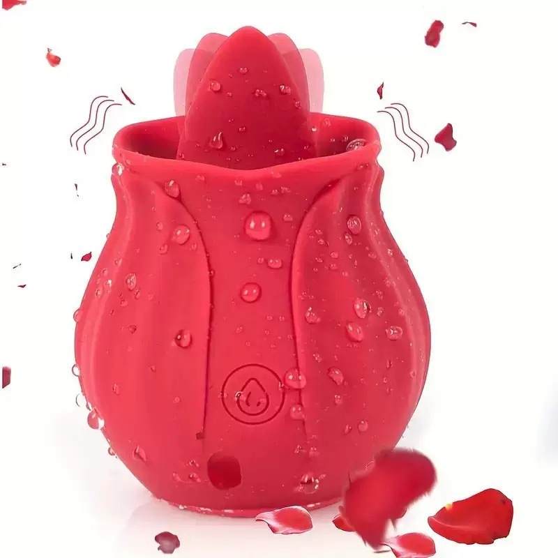 Sugador Língua de Clitóris Recarregável Vibrador Feminino Rosa Estimulador Clitorniano Sex Shop SX-04