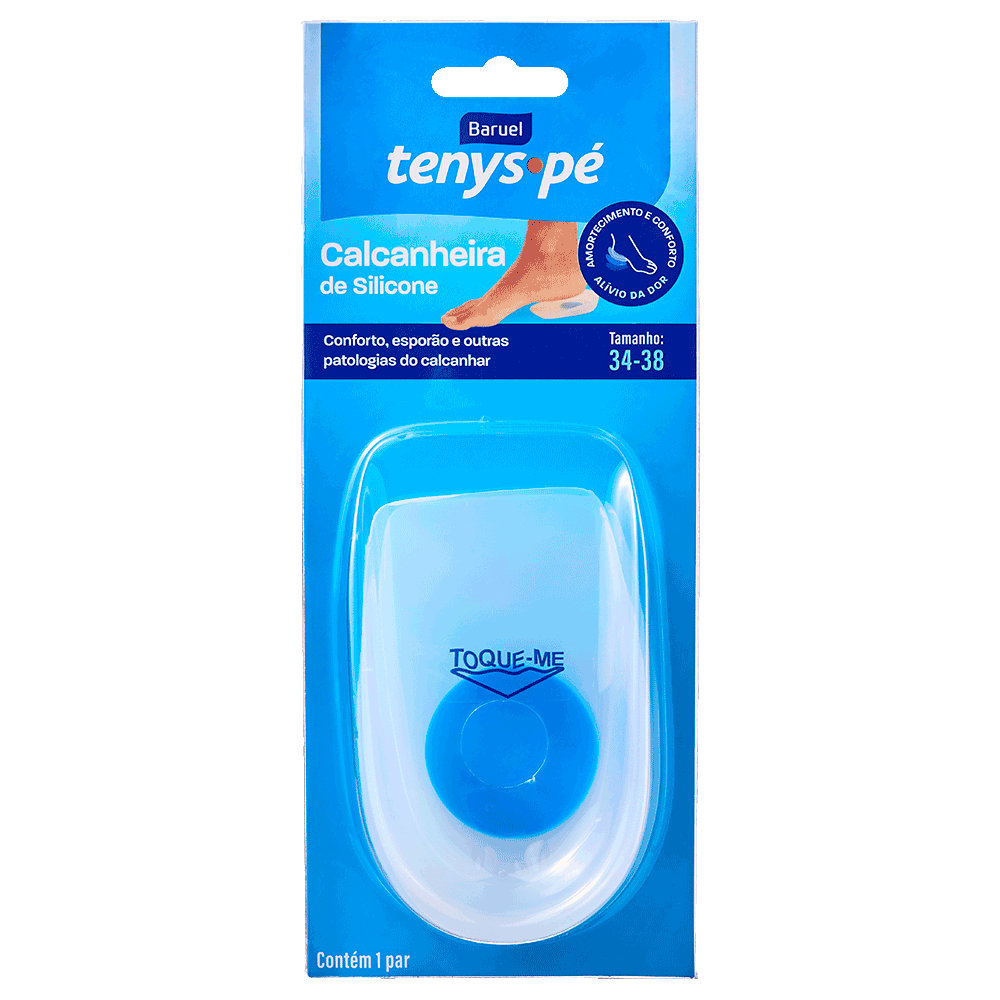 Calcanheira de Silicone -  Tenys Pé Baruel em Oferta na Shopee