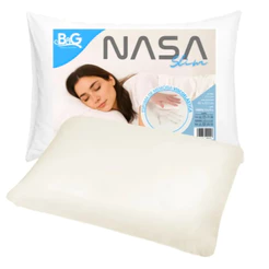 Travesseiro NASA Slim B&G Ortopédico para Fronha 50x70cm Conforto Anatômico - Extremamente macio