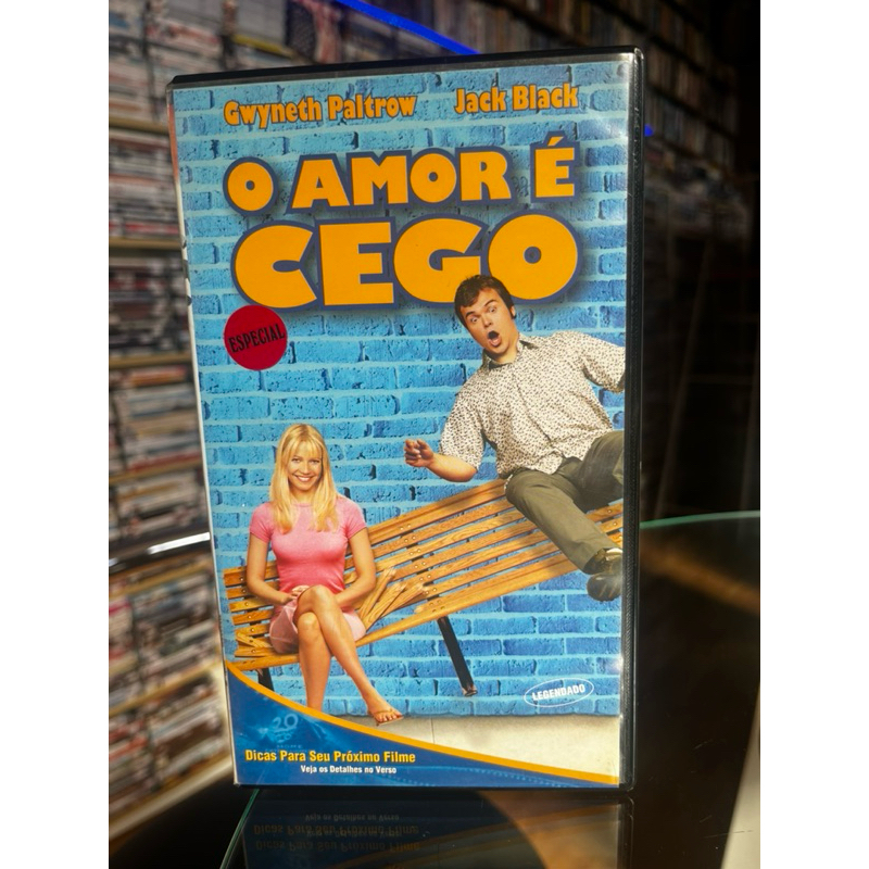 VHS “O Amor É Cego” - Jack Black, legendado
