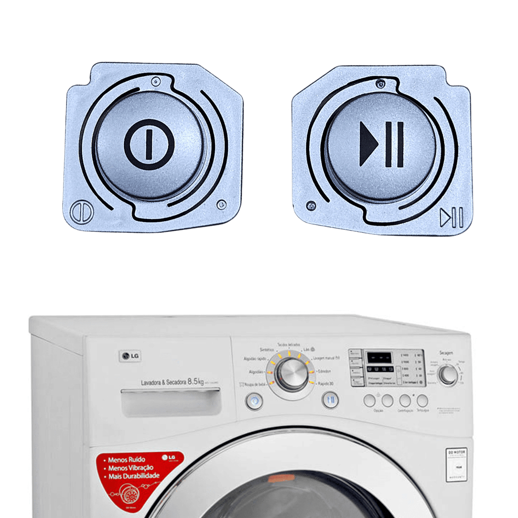 Botão Play E Pause Lava E Seca LG Wd1485 Wd1412 Wd1403