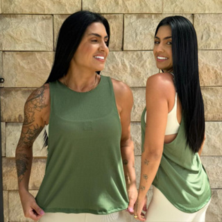 Regata Feminia Dry Fit Academia Treino Fitness em Oferta na Shopee