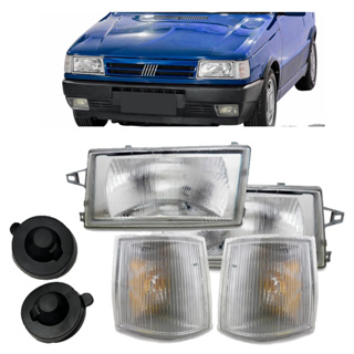 Par Farol VIDRO + Pisca Uno 91 A 96 97 98 99 2000 A 2003 Kit em Oferta na Shopee
