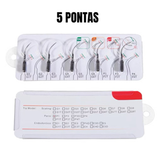 Kit 5 Pontas G1 Ultrassom rosca externa em Oferta na Shopee