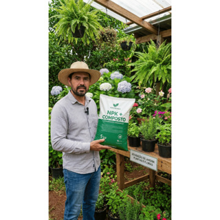 NPK COM COMPOSTO ORGANICO, PARA PLANTAS, FLORES, JARDINS, FRUTIFERAS, ADUBO PARA HORTA em Oferta na Shopee