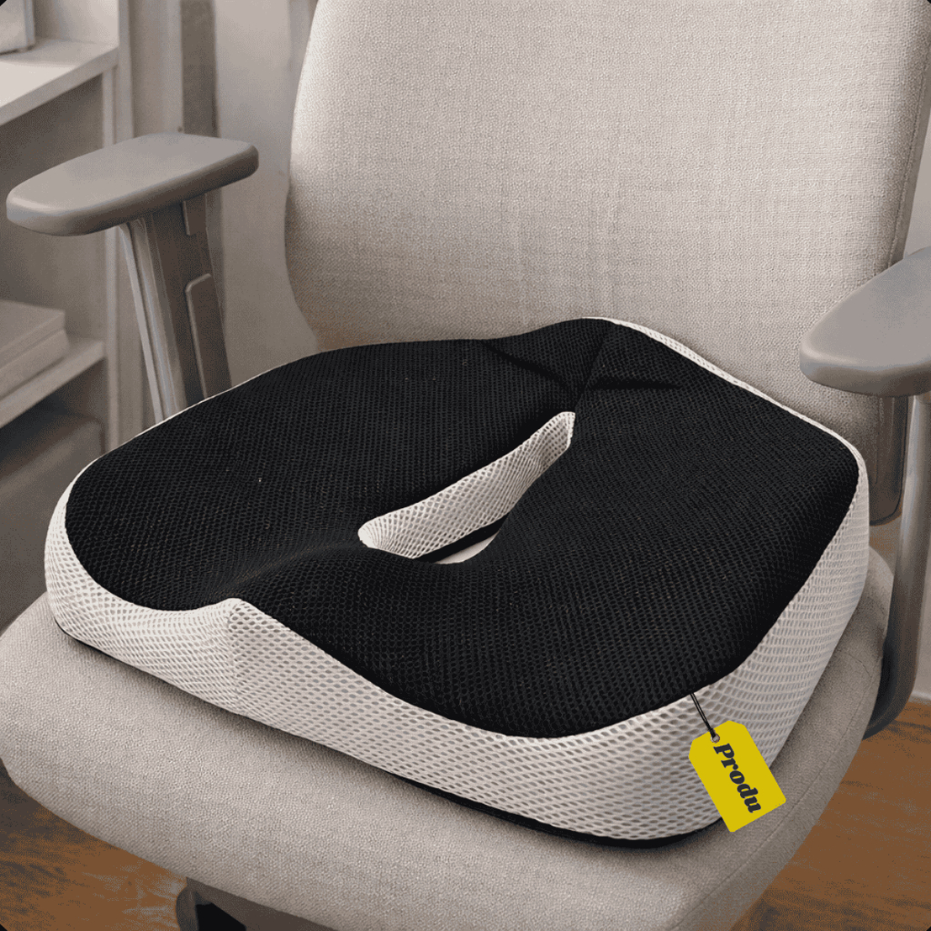Almofada Cóccix Produ 3D Anatômica Ortopédica Postural para Escritório Carro e Cadeira Supermedy