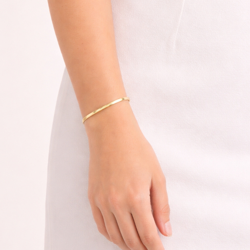 Bracelete Feminino Acessório Elegante Banhado a Ouro 18k com Garantia