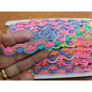 Fita Galão Passamanaria Multicolorida Para Fantasia Artesanato Pas02 em Oferta na Shopee
