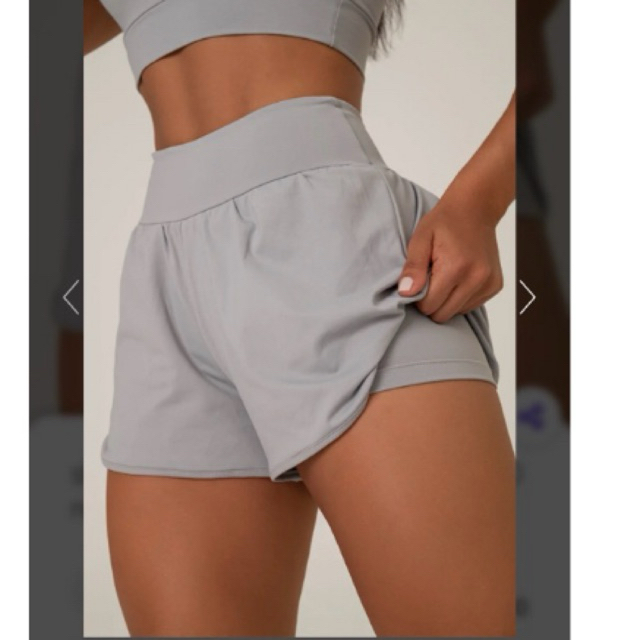 short duplo de academia/ginastica